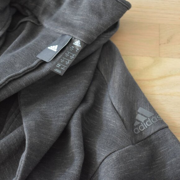 Adidas Women's Black Heart Racer Long Sleeve Angled Zip Crop Jacket - Picture 3 of 10